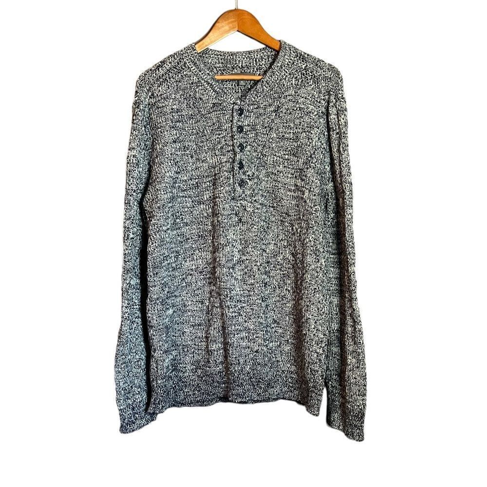 L.L. Bean 100% cotton knit 1/4 button sweater